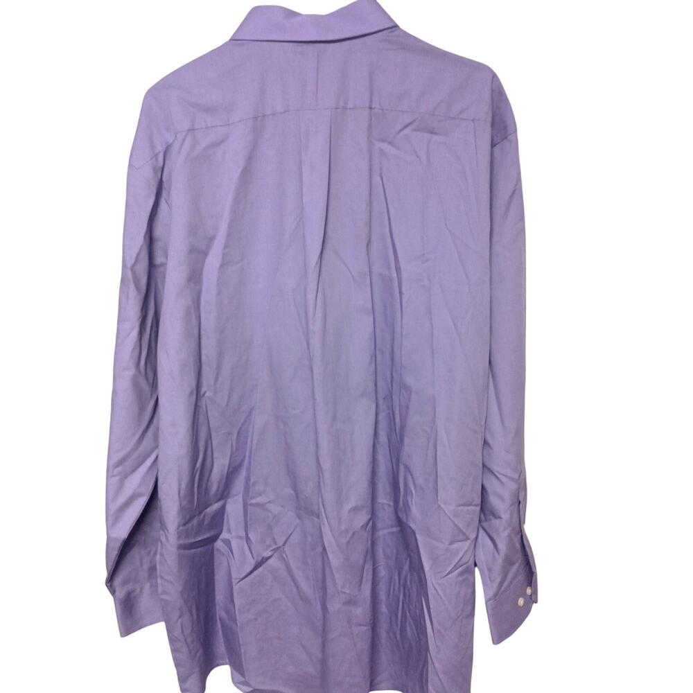 Stafford Men’s XL Purple Long Sleeve Button-Up Dress Shirt - Picture 5 of 7